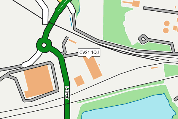 CV21 1QJ map - OS OpenMap – Local (Ordnance Survey) CV21 1QJ map - OS OpenMap – Local (Ordnance Survey)
