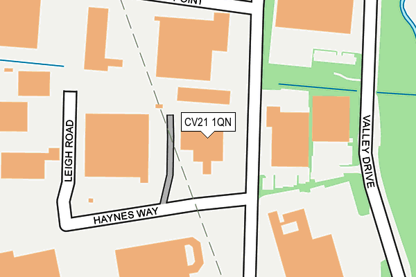 CV21 1QN map - OS OpenMap – Local (Ordnance Survey) CV21 1QN map - OS OpenMap – Local (Ordnance Survey)