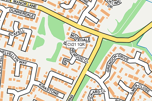 CV21 1QR map - OS OpenMap – Local (Ordnance Survey) CV21 1QR map - OS OpenMap – Local (Ordnance Survey)