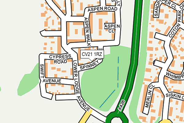 CV21 1RZ map - OS OpenMap – Local (Ordnance Survey) CV21 1RZ map - OS OpenMap – Local (Ordnance Survey)
