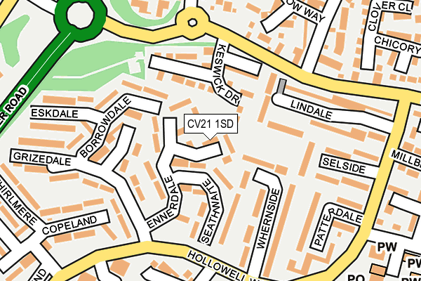 CV21 1SD map - OS OpenMap – Local (Ordnance Survey) CV21 1SD map - OS OpenMap – Local (Ordnance Survey)