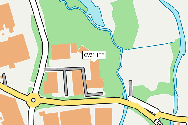 CV21 1TF map - OS OpenMap – Local (Ordnance Survey) CV21 1TF map - OS OpenMap – Local (Ordnance Survey)