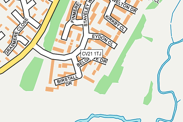 CV21 1TJ map - OS OpenMap – Local (Ordnance Survey) CV21 1TJ map - OS OpenMap – Local (Ordnance Survey)