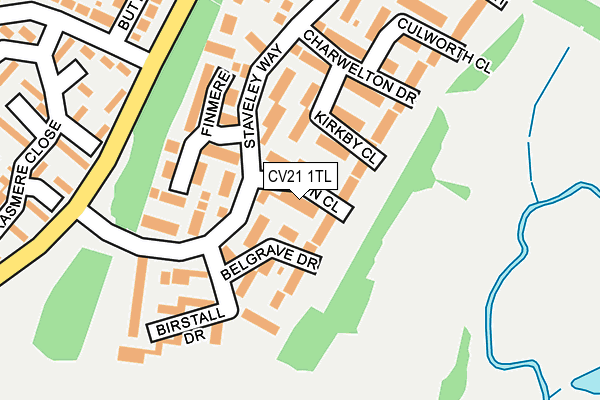 CV21 1TL map - OS OpenMap – Local (Ordnance Survey) CV21 1TL map - OS OpenMap – Local (Ordnance Survey)