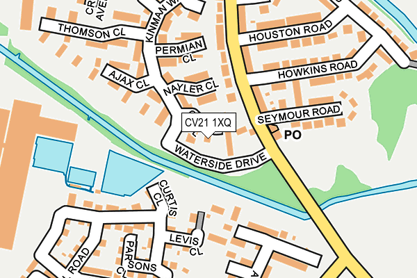CV21 1XQ map - OS OpenMap – Local (Ordnance Survey) CV21 1XQ map - OS OpenMap – Local (Ordnance Survey)