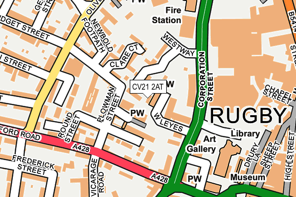 CV21 2AT map - OS OpenMap – Local (Ordnance Survey) CV21 2AT map - OS OpenMap – Local (Ordnance Survey)