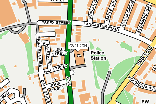 CV21 2DH map - OS OpenMap – Local (Ordnance Survey) CV21 2DH map - OS OpenMap – Local (Ordnance Survey)