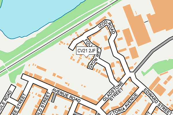 CV21 2JF map - OS OpenMap – Local (Ordnance Survey) CV21 2JF map - OS OpenMap – Local (Ordnance Survey)