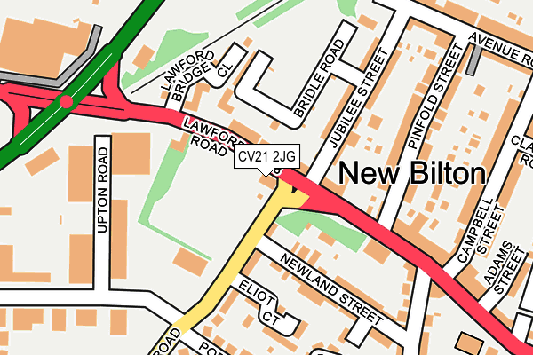 CV21 2JG map - OS OpenMap – Local (Ordnance Survey) CV21 2JG map - OS OpenMap – Local (Ordnance Survey)