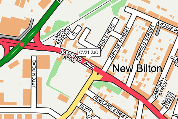 CV21 2JQ map - OS OpenMap – Local (Ordnance Survey) CV21 2JQ map - OS OpenMap – Local (Ordnance Survey)