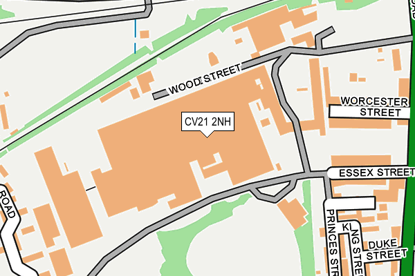 CV21 2NH map - OS OpenMap – Local (Ordnance Survey) CV21 2NH map - OS OpenMap – Local (Ordnance Survey)