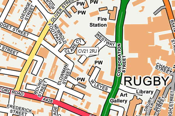 CV21 2RJ map - OS OpenMap – Local (Ordnance Survey) CV21 2RJ map - OS OpenMap – Local (Ordnance Survey)