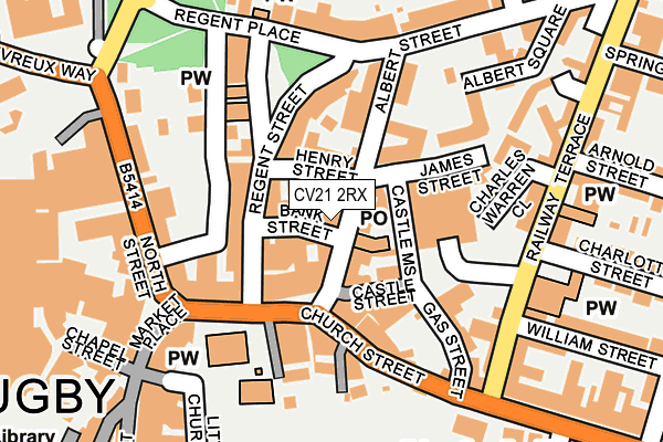 CV21 2RX map - OS OpenMap – Local (Ordnance Survey) CV21 2RX map - OS OpenMap – Local (Ordnance Survey)