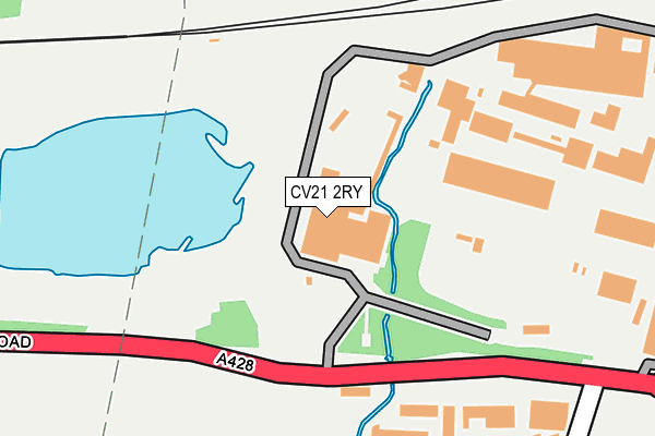 CV21 2RY map - OS OpenMap – Local (Ordnance Survey) CV21 2RY map - OS OpenMap – Local (Ordnance Survey)