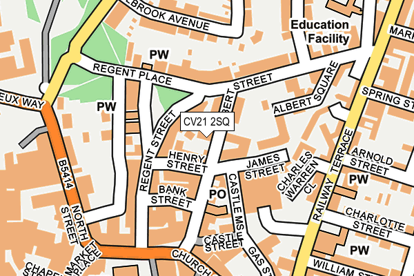 CV21 2SQ map - OS OpenMap – Local (Ordnance Survey) CV21 2SQ map - OS OpenMap – Local (Ordnance Survey)