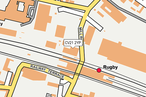 CV21 2YP map - OS OpenMap – Local (Ordnance Survey) CV21 2YP map - OS OpenMap – Local (Ordnance Survey)