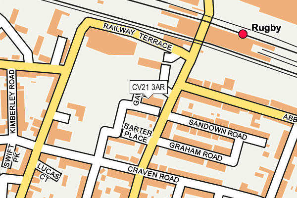 CV21 3AR map - OS OpenMap – Local (Ordnance Survey) CV21 3AR map - OS OpenMap – Local (Ordnance Survey)