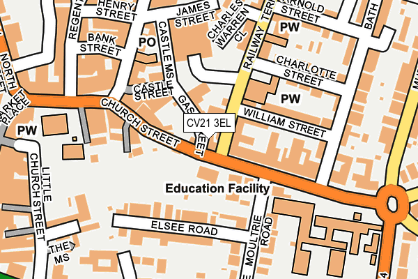 CV21 3EL map - OS OpenMap – Local (Ordnance Survey) CV21 3EL map - OS OpenMap – Local (Ordnance Survey)
