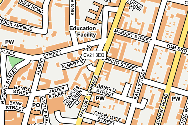 CV21 3EQ map - OS OpenMap – Local (Ordnance Survey) CV21 3EQ map - OS OpenMap – Local (Ordnance Survey)