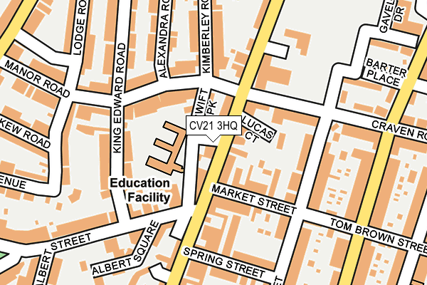 CV21 3HQ map - OS OpenMap – Local (Ordnance Survey) CV21 3HQ map - OS OpenMap – Local (Ordnance Survey)