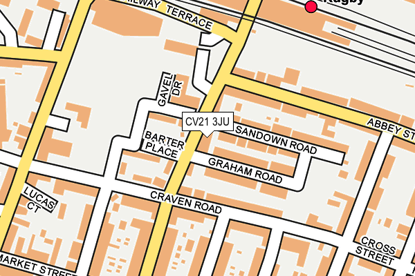 CV21 3JU map - OS OpenMap – Local (Ordnance Survey) CV21 3JU map - OS OpenMap – Local (Ordnance Survey)
