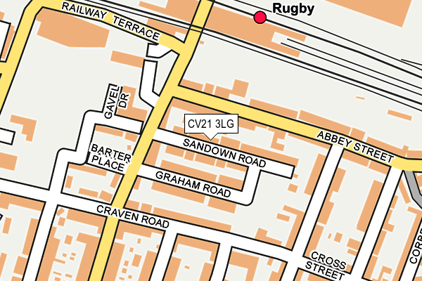 CV21 3LG map - OS OpenMap – Local (Ordnance Survey) CV21 3LG map - OS OpenMap – Local (Ordnance Survey)