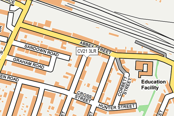 CV21 3LR map - OS OpenMap – Local (Ordnance Survey) CV21 3LR map - OS OpenMap – Local (Ordnance Survey)