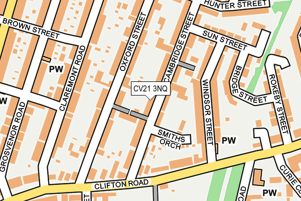 CV21 3NQ map - OS OpenMap – Local (Ordnance Survey)