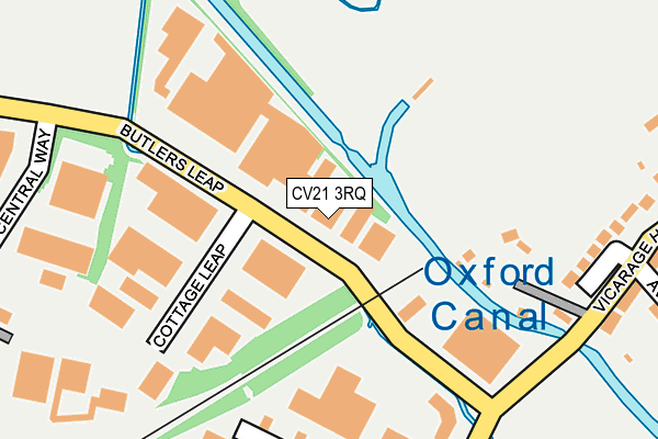 CV21 3RQ map - OS OpenMap – Local (Ordnance Survey)
