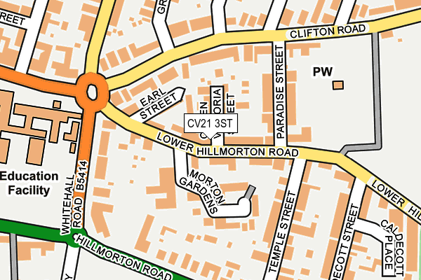 CV21 3ST map - OS OpenMap – Local (Ordnance Survey) CV21 3ST map - OS OpenMap – Local (Ordnance Survey)
