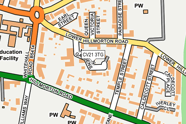 CV21 3TG map - OS OpenMap – Local (Ordnance Survey) CV21 3TG map - OS OpenMap – Local (Ordnance Survey)