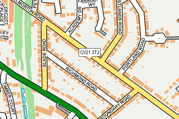 CV21 3TJ map - OS OpenMap – Local (Ordnance Survey) CV21 3TJ map - OS OpenMap – Local (Ordnance Survey)