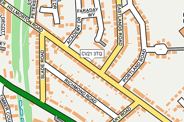 CV21 3TQ map - OS OpenMap – Local (Ordnance Survey) CV21 3TQ map - OS OpenMap – Local (Ordnance Survey)