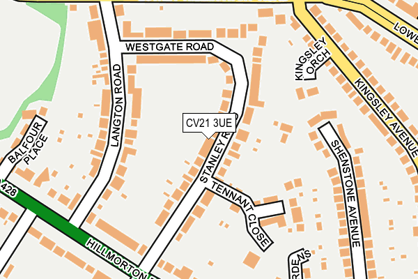 CV21 3UE map - OS OpenMap – Local (Ordnance Survey) CV21 3UE map - OS OpenMap – Local (Ordnance Survey)