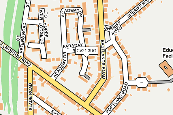 CV21 3UG map - OS OpenMap – Local (Ordnance Survey) CV21 3UG map - OS OpenMap – Local (Ordnance Survey)