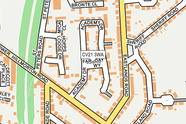 CV21 3WA map - OS OpenMap – Local (Ordnance Survey) CV21 3WA map - OS OpenMap – Local (Ordnance Survey)