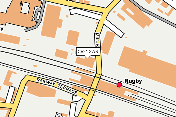 CV21 3WR map - OS OpenMap – Local (Ordnance Survey) CV21 3WR map - OS OpenMap – Local (Ordnance Survey)
