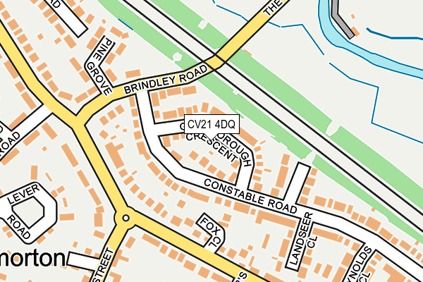 CV21 4DQ map - OS OpenMap – Local (Ordnance Survey) CV21 4DQ map - OS OpenMap – Local (Ordnance Survey)