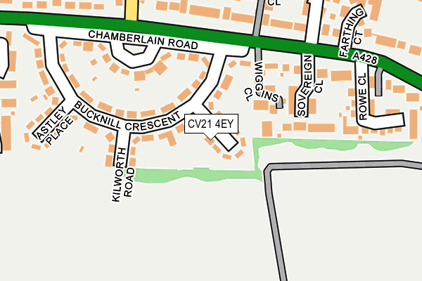 CV21 4EY map - OS OpenMap – Local (Ordnance Survey) CV21 4EY map - OS OpenMap – Local (Ordnance Survey)