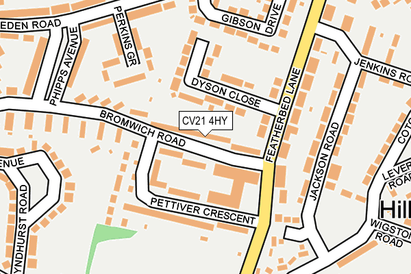 CV21 4HY map - OS OpenMap – Local (Ordnance Survey) CV21 4HY map - OS OpenMap – Local (Ordnance Survey)