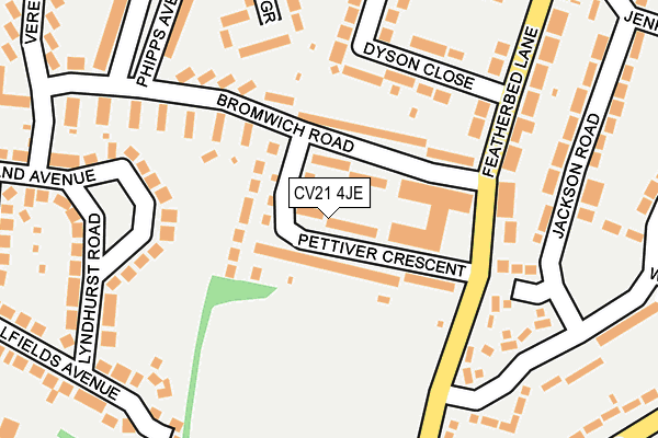 CV21 4JE map - OS OpenMap – Local (Ordnance Survey) CV21 4JE map - OS OpenMap – Local (Ordnance Survey)