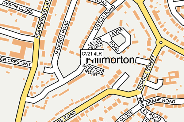 CV21 4LR map - OS OpenMap – Local (Ordnance Survey) CV21 4LR map - OS OpenMap – Local (Ordnance Survey)