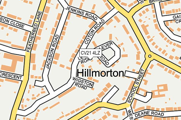 CV21 4LZ map - OS OpenMap – Local (Ordnance Survey) CV21 4LZ map - OS OpenMap – Local (Ordnance Survey)