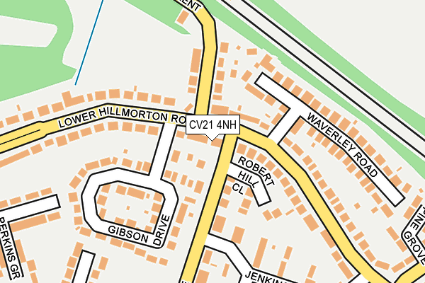 CV21 4NH map - OS OpenMap – Local (Ordnance Survey) CV21 4NH map - OS OpenMap – Local (Ordnance Survey)