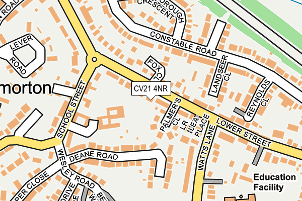 CV21 4NR map - OS OpenMap – Local (Ordnance Survey) CV21 4NR map - OS OpenMap – Local (Ordnance Survey)