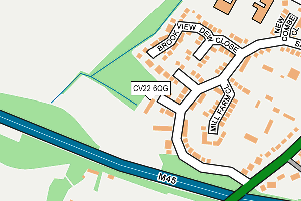 CV22 6QG map - OS OpenMap – Local (Ordnance Survey) CV22 6QG map - OS OpenMap – Local (Ordnance Survey)
