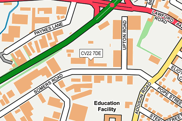CV22 7DE map - OS OpenMap – Local (Ordnance Survey) CV22 7DE map - OS OpenMap – Local (Ordnance Survey)