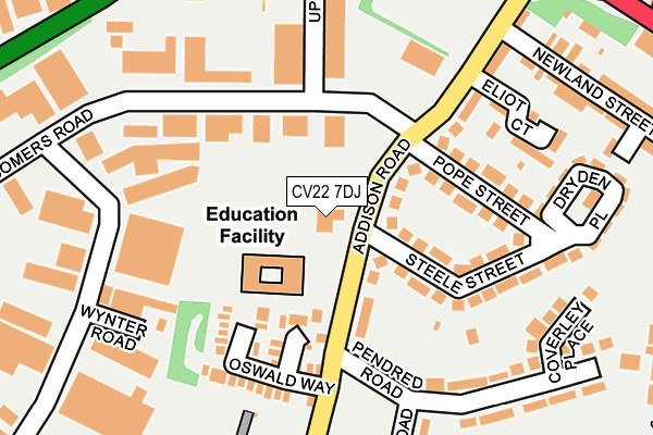 CV22 7DJ map - OS OpenMap – Local (Ordnance Survey) CV22 7DJ map - OS OpenMap – Local (Ordnance Survey)