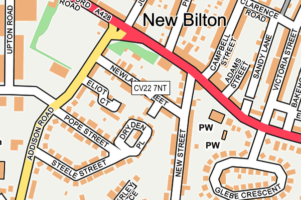 CV22 7NT map - OS OpenMap – Local (Ordnance Survey) CV22 7NT map - OS OpenMap – Local (Ordnance Survey)