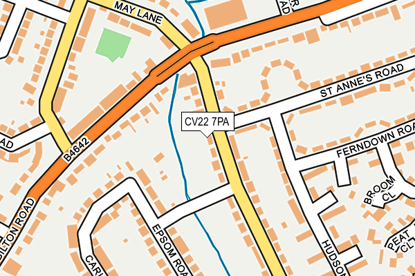 CV22 7PA map - OS OpenMap – Local (Ordnance Survey) CV22 7PA map - OS OpenMap – Local (Ordnance Survey)